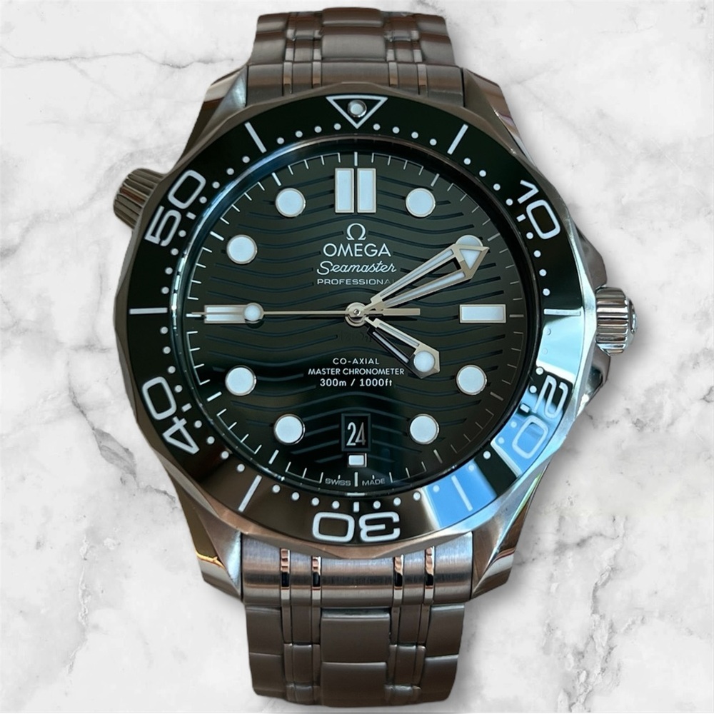 Box & Papers Omega Seamaster SMP300 Green